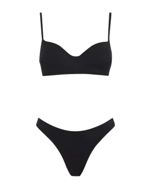 Bikini lycra lucida nero