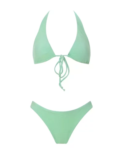 Bikini spugna verde acqua
