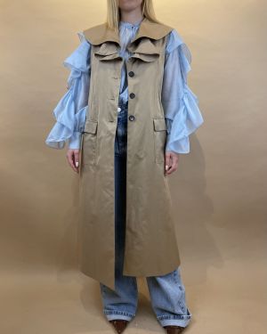 Trench lungo smanicato Tensione in