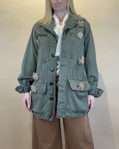 Sahariana vintage con spille ViCOLO