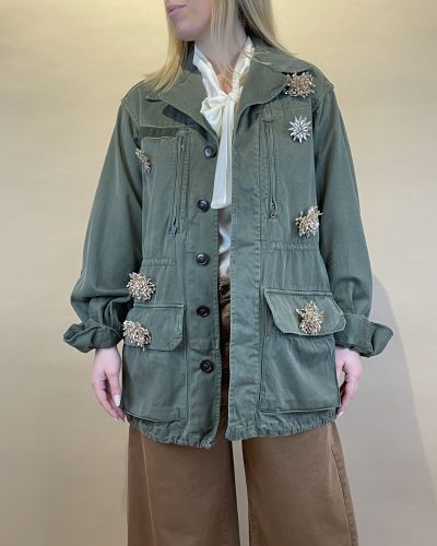 Sahariana vintage con spille ViCOLO