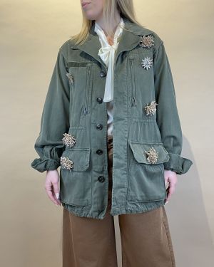 Sahariana vintage con spille ViCOLO