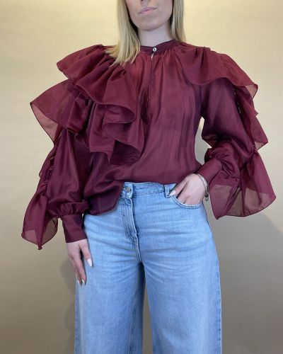 Camicia con volant Tensione in
