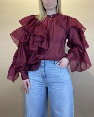 Camicia con volant Tensione in