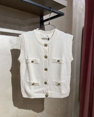 Gilet in maglia con bottoni dorati ViCOLO