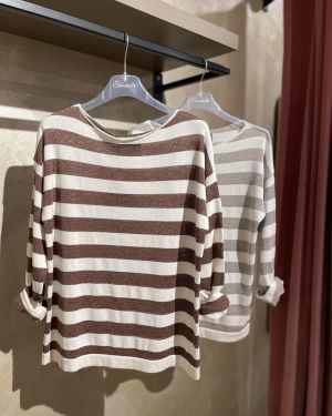 Maglia a righe lurex Souvenir