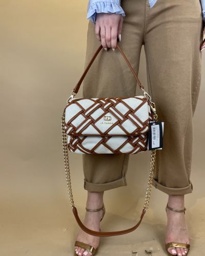 Borsa a spalla in canvas La Carrie