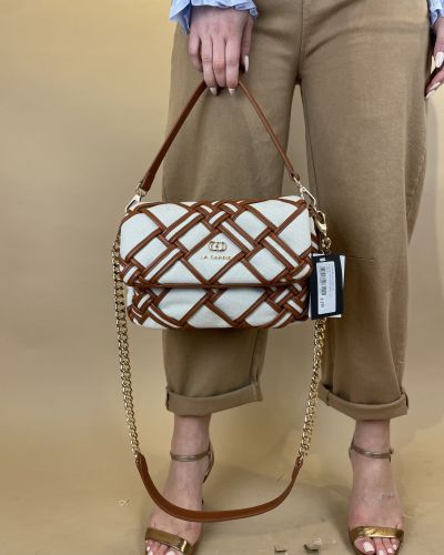 Borsa a spalla in canvas La Carrie