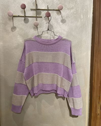 Pull a righe cropped ViCOLO