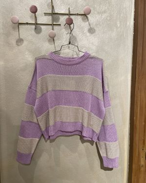 Pull a righe cropped ViCOLO