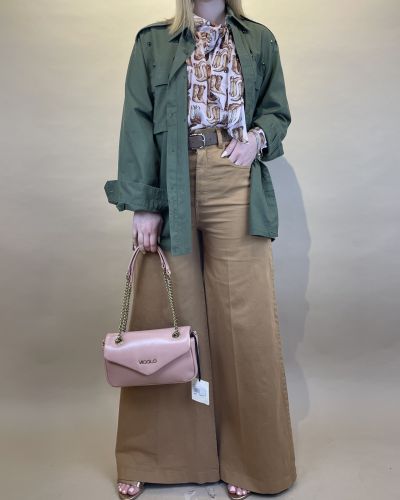 Pantalone a vita alta ampio Tensione in