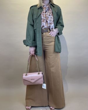 Pantalone a vita alta ampio Tensione in