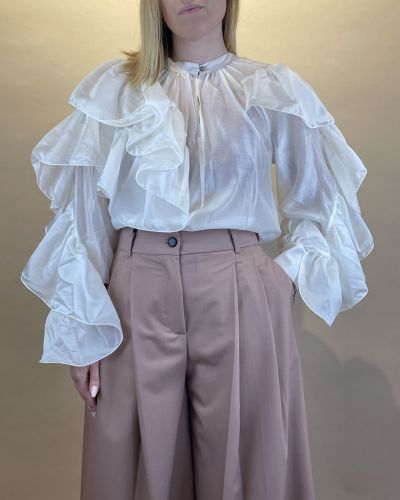Camicia con volant Tensione in