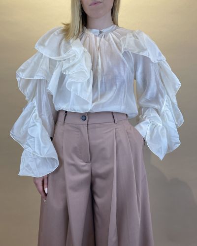 Camicia con volant Tensione in