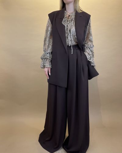 Pantalone ampio fluido Tensione in