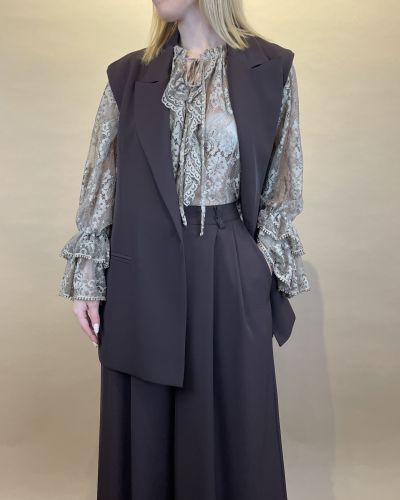 Gilet doppiopetto fluido Tensione in