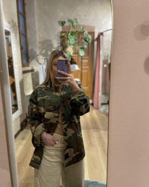 Giacca camouflage con applicazioni ViCOLO