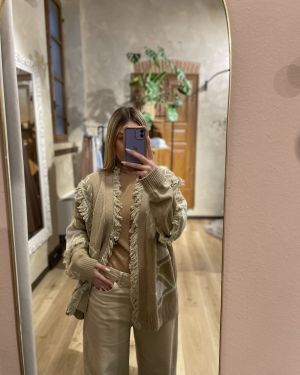 Cardigan sfrangiato ViCOLO