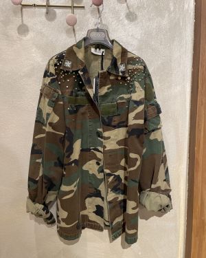 Giacca camouflage con applicazioni ViCOLO