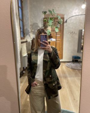 Giacca doppiopetto camouflage Tensione in
