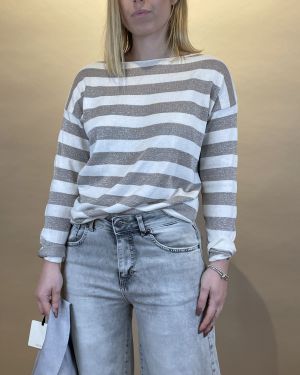 Maglia a righe lurex Souvenir