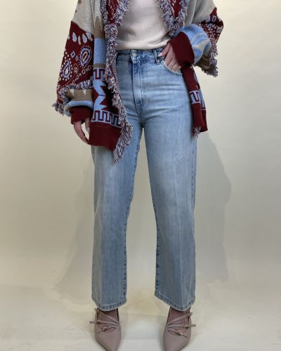 Denim gamba dritta Tensione in
