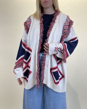 Cardigan sfrangiato ViCOLO