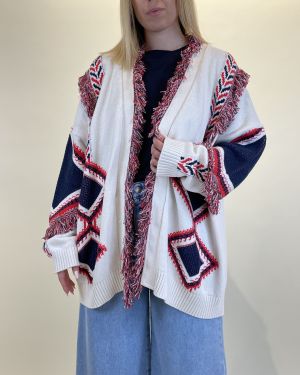 Cardigan sfrangiato ViCOLO