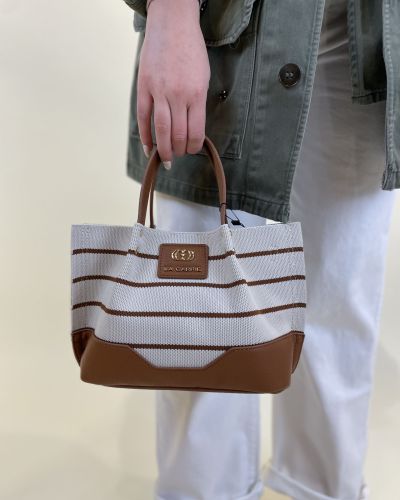 Borsa shopping stripes La Carrie