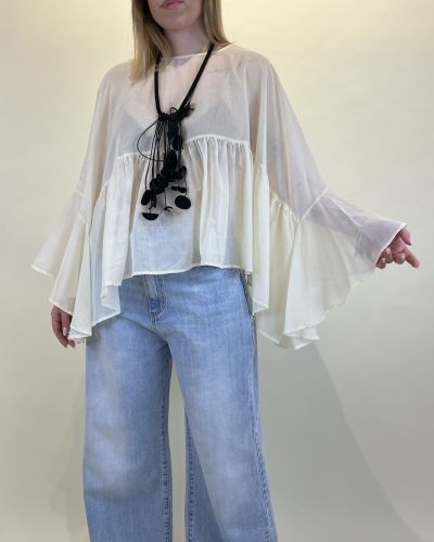 Blusa in cotone ampia Souvenir