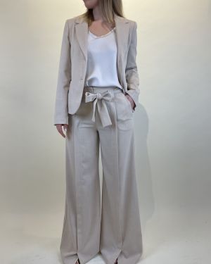 Pantalone palazzo fluido in viscosa Tensione in