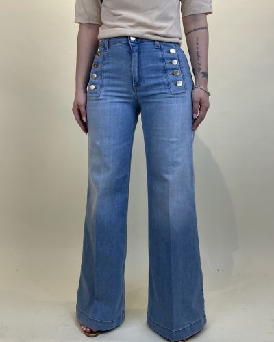 Denim Giudith Chiaro con bottoni ViCOLO