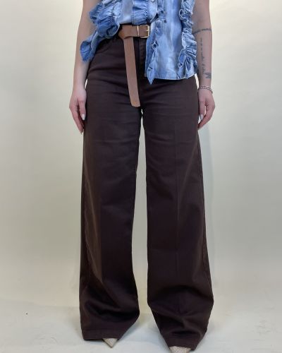 Pantalone palazzo in cotone Tensione in