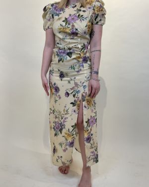 Abito midi a fiori ViCOLO