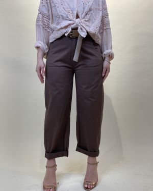 Pantalone baggy in cotone leggero Tensione in