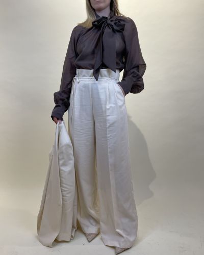 Pantalone palazzo in misto lino ViCOLO