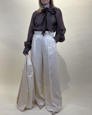 Pantalone palazzo in misto lino ViCOLO