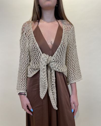 Cardigan traforato lurex ViCOLO