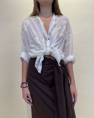 Camicia in mussola di cotone e seta Motel