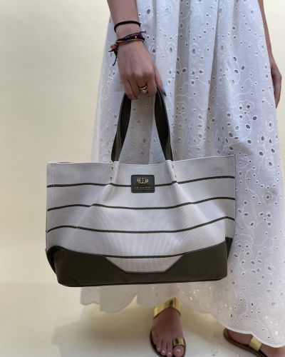 Borsa shopping in tessuto canvas La Carrie