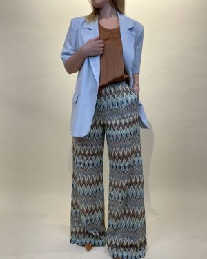 Pantalone fantasia con lurex Tensione in