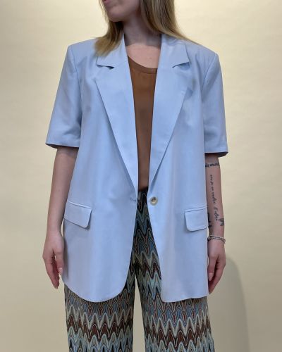 Blazer maniche corte misto lino ViCOLO