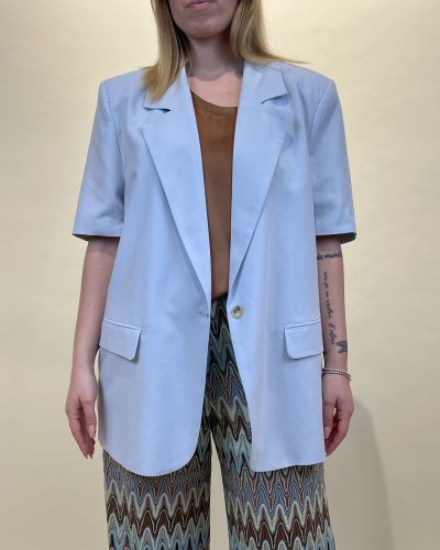 Blazer maniche corte misto lino ViCOLO