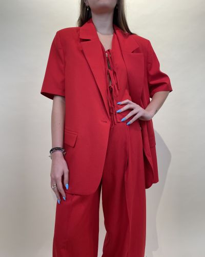 Blazer maniche corte misto lino ViCOLO