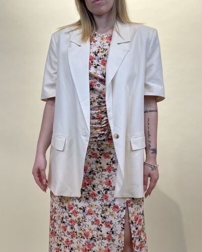 Blazer maniche corte misto lino ViCOLO