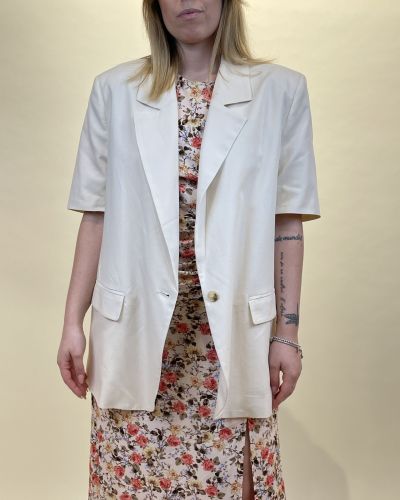 Blazer maniche corte misto lino ViCOLO