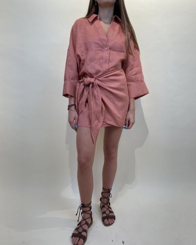 Minigonna lino con nodo ViCOLO