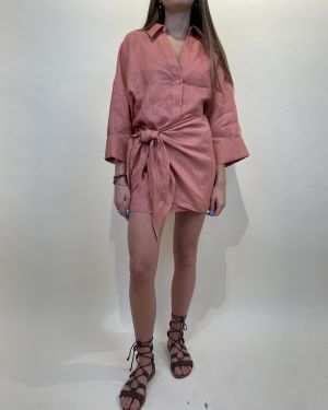 Minigonna lino con nodo ViCOLO