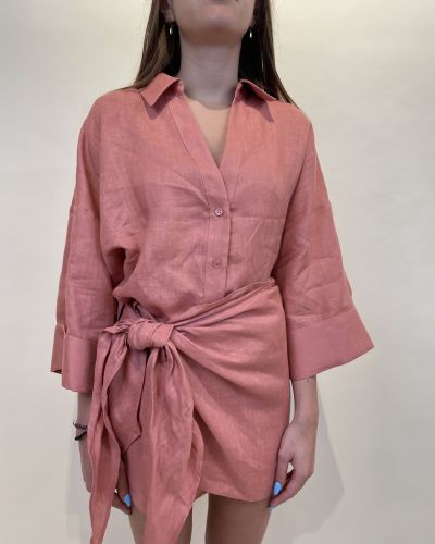Camicia manica ampia in lino ViCOLO