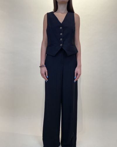 Completo con gilet in viscosa goffrato ViCOLO
